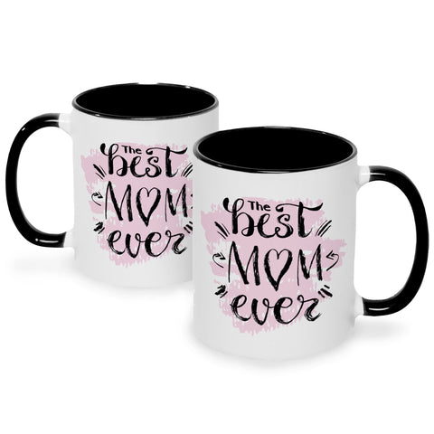 Bedruckte Tasse mit Spruch The best Mom ever