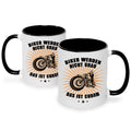 Bedruckte Tasse mit Spruch Biker werden nicht grau