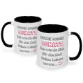 Bedruckte Tasse mit Spruch Schatz ich werde dich nerven