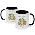 Bedruckte Tasse mit Spruch Anti-Stress Tasse