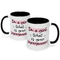 Bedruckte Tasse mit Spruch I'm a girl