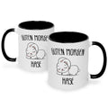 Bedruckte Tasse mit Spruch Guten Morgen Hase