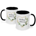Bedruckte Tasse mit Spruch Lieblingslehrer/Lieblingslehrerin
