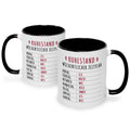 Bedruckte Tasse mit Spruch Ruhestand Plan