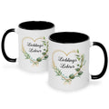 Bedruckte Tasse mit Spruch Lieblingslehrer/Lieblingslehrerin
