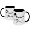 Bedruckte Tasse mit Spruch Mann mit Klasse