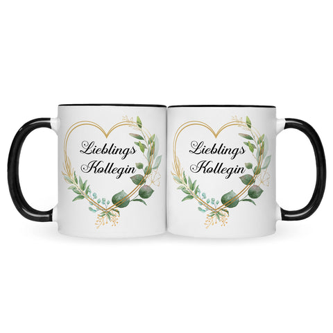 Bedruckte Tasse mit Spruch Lieblingskollegin