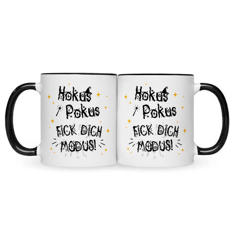 Bedruckte Tasse mit Spruch Hokus Pokus