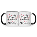 Bedruckte Tasse mit Spruch Engel ohne Flügel