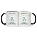 Bedruckte Tasse mit Spruch Königin der Einhörner