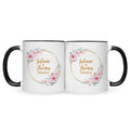 Bedruckte Tasse mit Spruch Rosenhochzeit