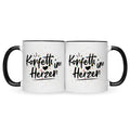 Bedruckte Tasse mit Spruch Konfetti im Herzen
