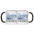 Bedruckte Tasse mit Spruch Baby in Progress