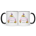Bedruckte Tasse mit Spruch Die schönsten Flamingos