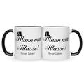 Bedruckte Tasse mit Spruch Mann mit Klasse