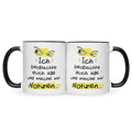 Bedruckte Tasse mit Spruch Ich beobachte euch alle
