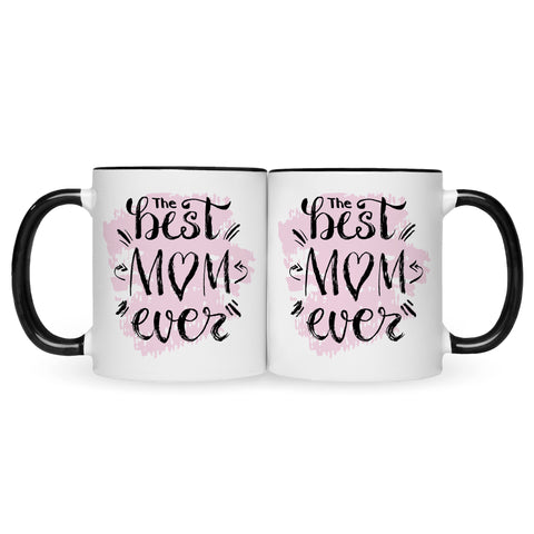 Bedruckte Tasse mit Spruch The best Mom ever