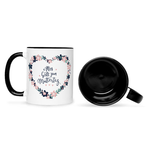Bedruckte Tasse mit Spruch Alles gute zum Muttertag