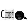Bedruckte Tasse mit Spruch Du bist mein Arsch