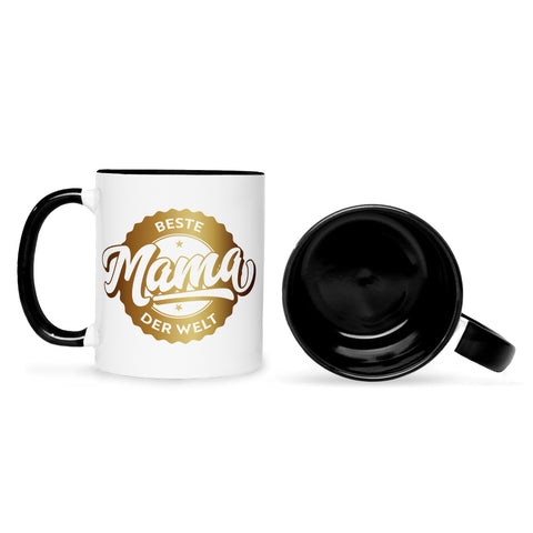 Bedruckte Tasse mit Spruch Beste Mama der Welt