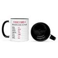 Bedruckte Tasse mit Spruch Ruhestand Plan