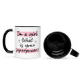 Bedruckte Tasse mit Spruch I'm a girl