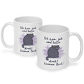 Bedruckte Tasse mit Spruch Ich kam, sah und hatte direkt keinen Bock V2