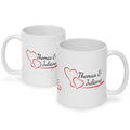 Bedruckte Tasse im Pärchen Design