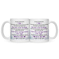 Bedruckte Tasse mit Spruch von Mama für die Tochter