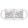 Bedruckte Tasse mit Spruch Engel ohne Flügel