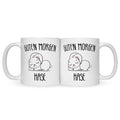 Bedruckte Tasse mit Spruch Guten Morgen Hase