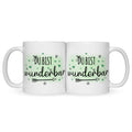 Bedruckte Tasse mit Spruch Du bist wunderbar