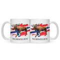 Bedruckte Tasse mit Motiv Norwegen