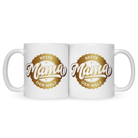 Bedruckte Tasse mit Spruch Beste Mama der Welt