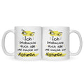 Bedruckte Tasse mit Spruch Ich beobachte euch alle