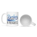 Bedruckte Tasse mit Spruch Baby in Progress