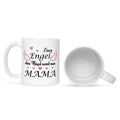 Bedruckte Tasse mit Spruch Engel ohne Flügel