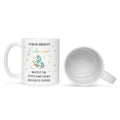 Bedruckte Tasse mit Spruch Königin der Einhörner
