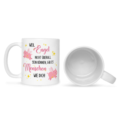 Bedruckte Tasse mit Spruch Menschen wie Dich