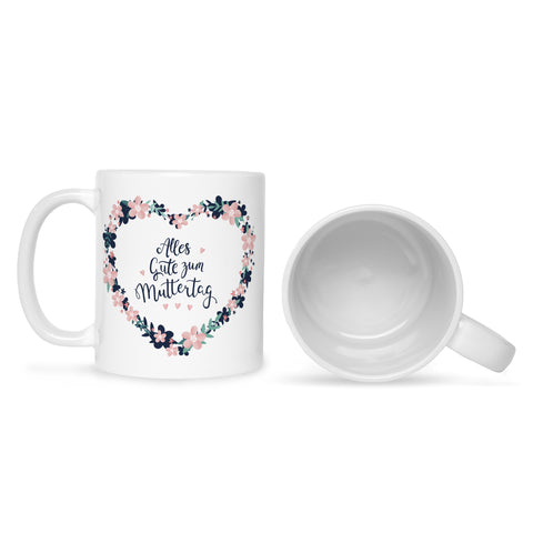 Bedruckte Tasse mit Spruch Alles gute zum Muttertag
