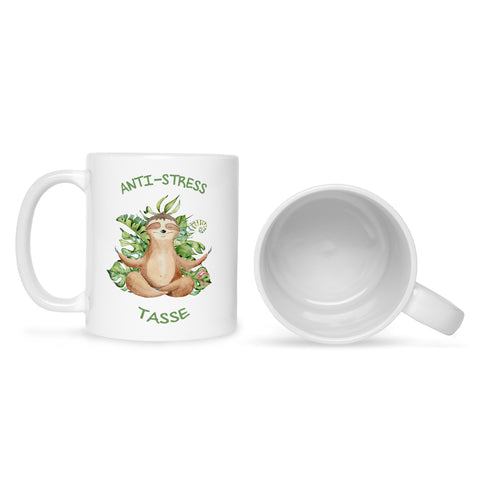 Bedruckte Tasse mit Spruch Anti-Stress Tasse