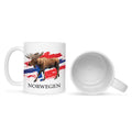 Bedruckte Tasse mit Motiv Norwegen