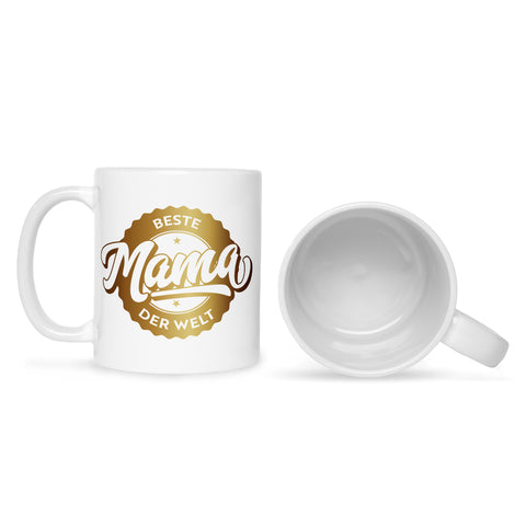Bedruckte Tasse mit Spruch Beste Mama der Welt