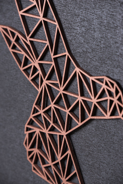 Origami Kolibri aus Holz