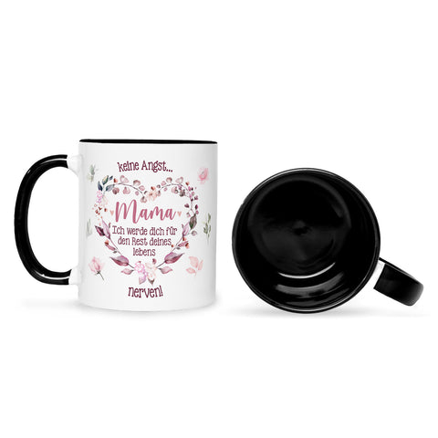 Bedruckte Tasse mit Spruch Keine Angst Mama