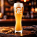 Stölzle Lausitz Weizenglas "Keep calm papa can fix it"