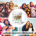 Bedruckte Tasse Faultier in Rente - Personalisiert mit Name