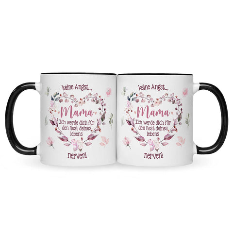 Bedruckte Tasse mit Spruch Keine Angst Mama