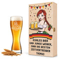 Stölzle Lausitz Weizenglas "Kühles Bier und junge Weiber" mit Namen