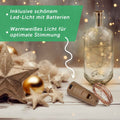 Flaschenlicht mit LED-Lichterkette im Wunscherfüller Design - Weihnachtsdeko zum Verschenken